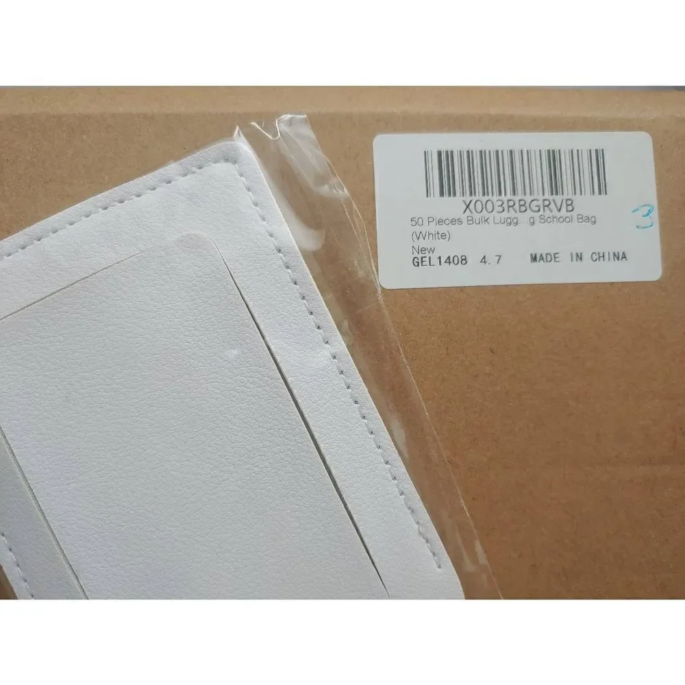 50 Pieces White Luggage Tags